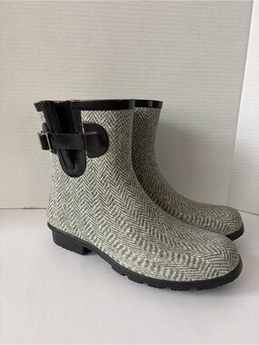 Nomad Droplet herringbone rain boots